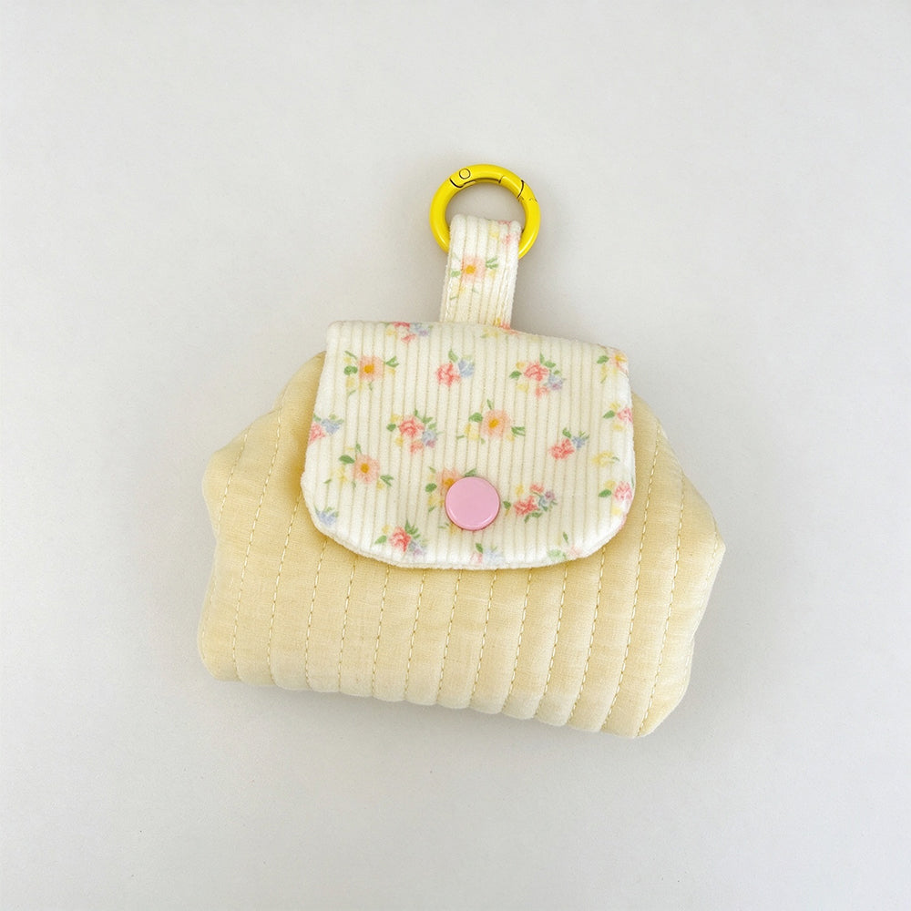 Floral Corduroy Flap Mini Pouch 6W10BWB387