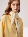 Solid Color Wool Knit Triangle Scarf 6W6NSW277