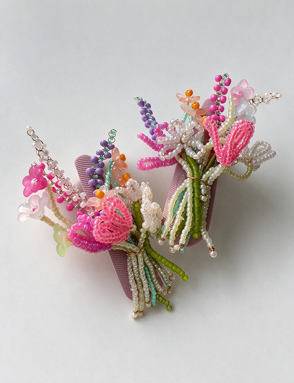 Beaded Flower Hair Clip - DippedShop Wholesale - #5811