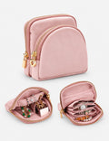 Simple Solid Color Portable Travel Jewelry Case 6W13HSJ97