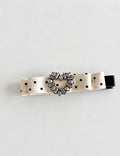 Sweet Polka Dots Heart Rhinestones Hair Clips 6W6HCP1231