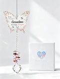 Colorful Butterfly Crystal Bead Wind Chime Suncatcher 6H7HLS215