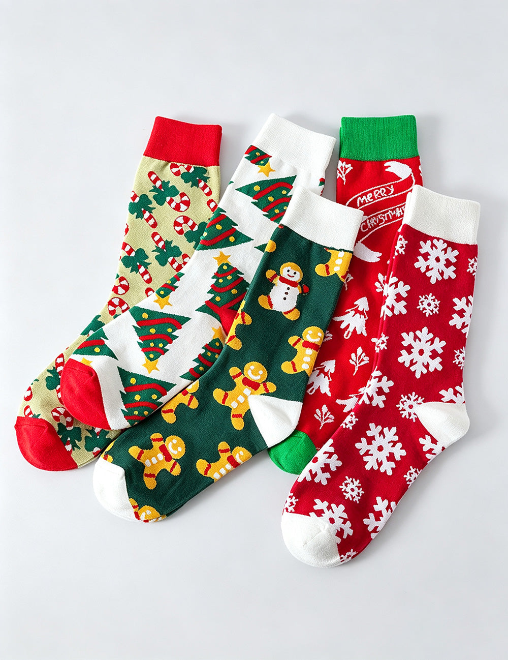Classic Christmas Printed Crew Socks 6W8FSO910