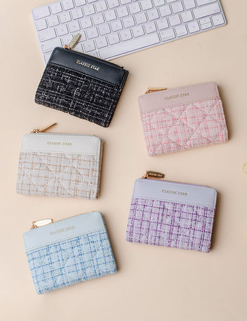 Elegant Bifold Multi-Functional Zipper Card Wallet 6S10BWB91