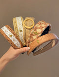 Minimalist Woven Straw Wide Headband 6W6HBD266