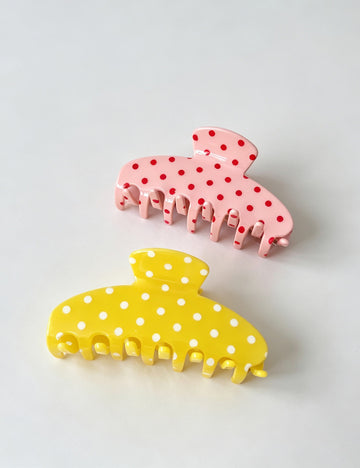 Minimalist Polka Dots Non-Slip Hair Claw MK2PPIM6W6HCP1264