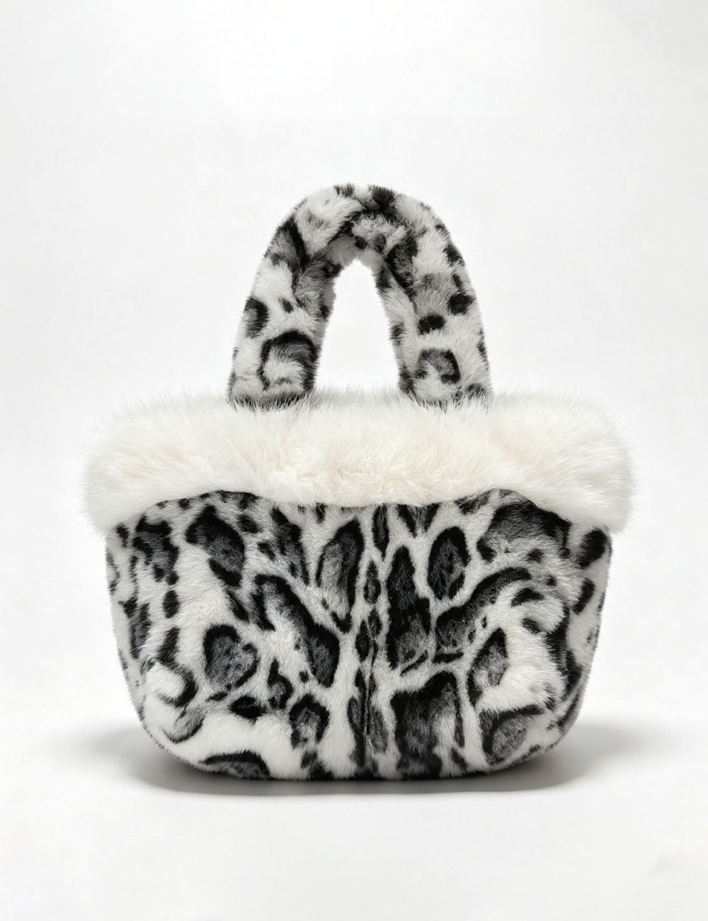 Retro Leopard Pattern Plush Handbag 6W10BBG1946