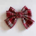 Plaid Bow Hair Clip - DippedShop Wholesale - #2595