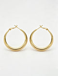 Minimalist Gold Plated Hoop Earring 6W6JER572