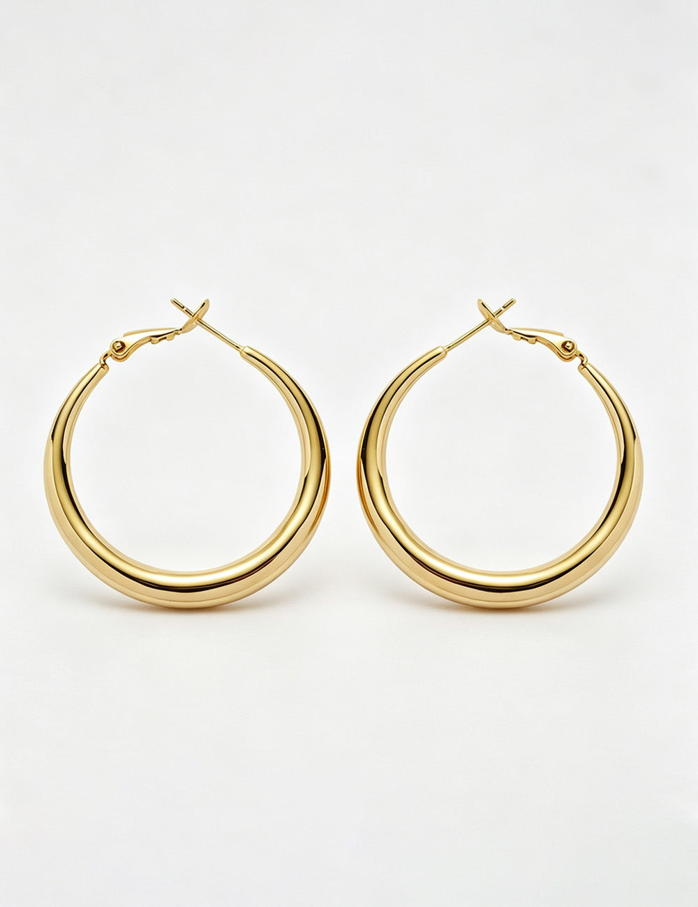 Minimalist Gold Plated Hoop Earring 6W6JER572