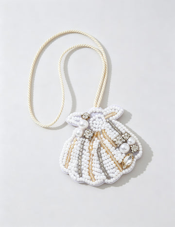 Beaded Shell Bag Charm - DippedShop Wholesale - #3635
