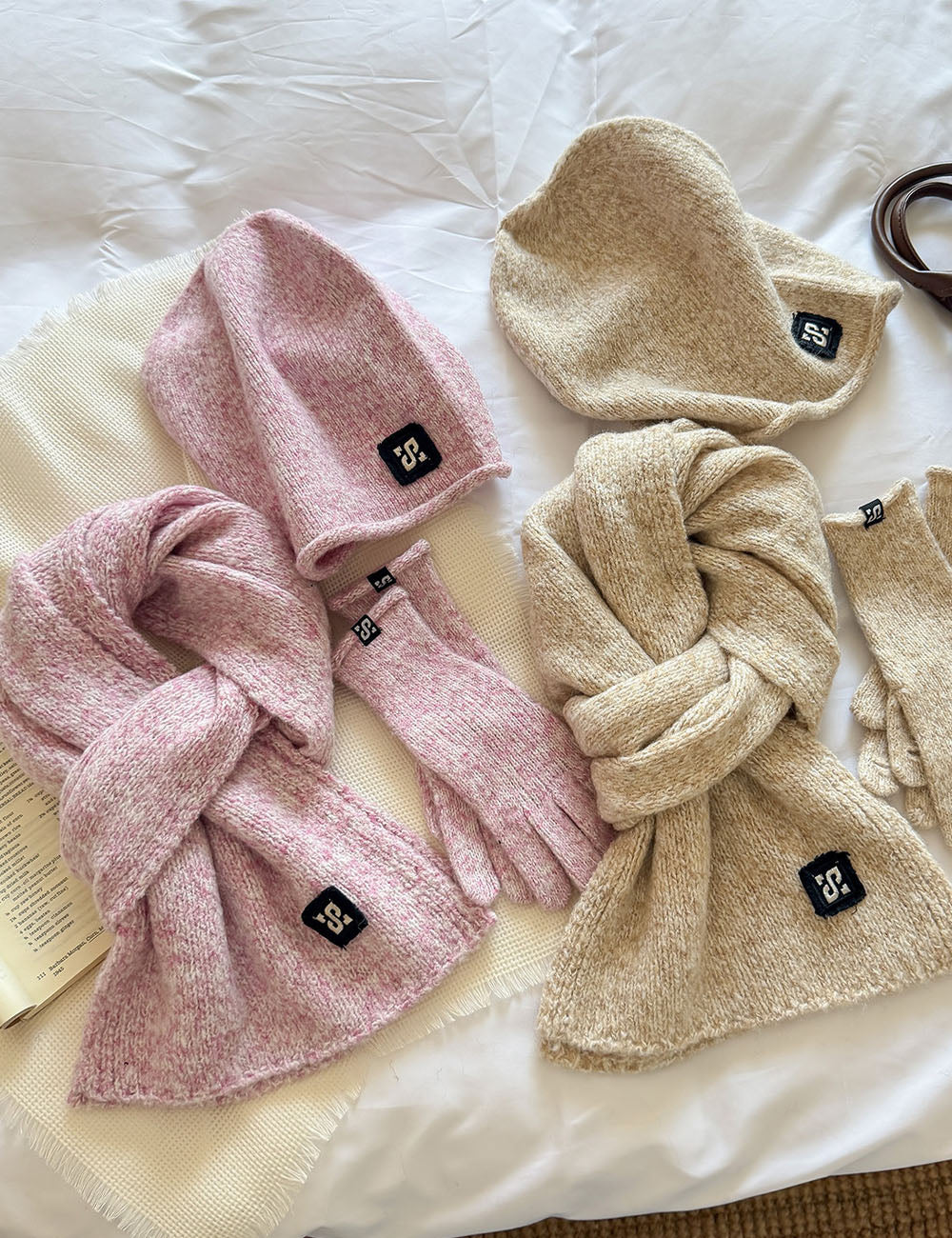 Beanie Gloves Scarf Set - DippedShop Wholesale - #1987