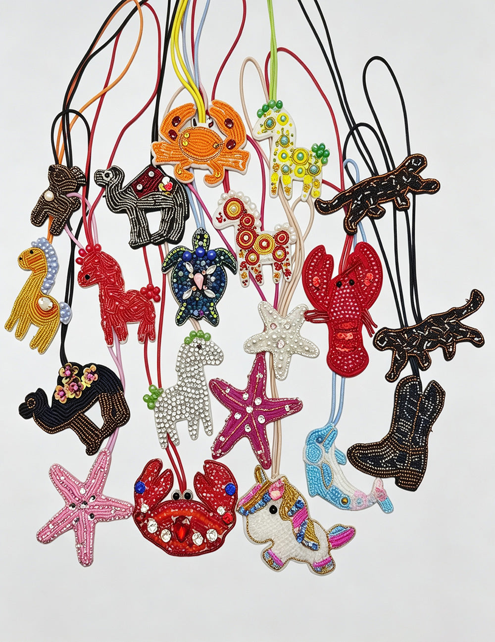 Stylish Rhinestones Beads Crab Pendant Keychain 6W10BBC794