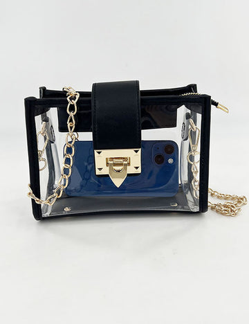 Minimalist Jelly Clear Square Tote Bag 6W10BBG1963