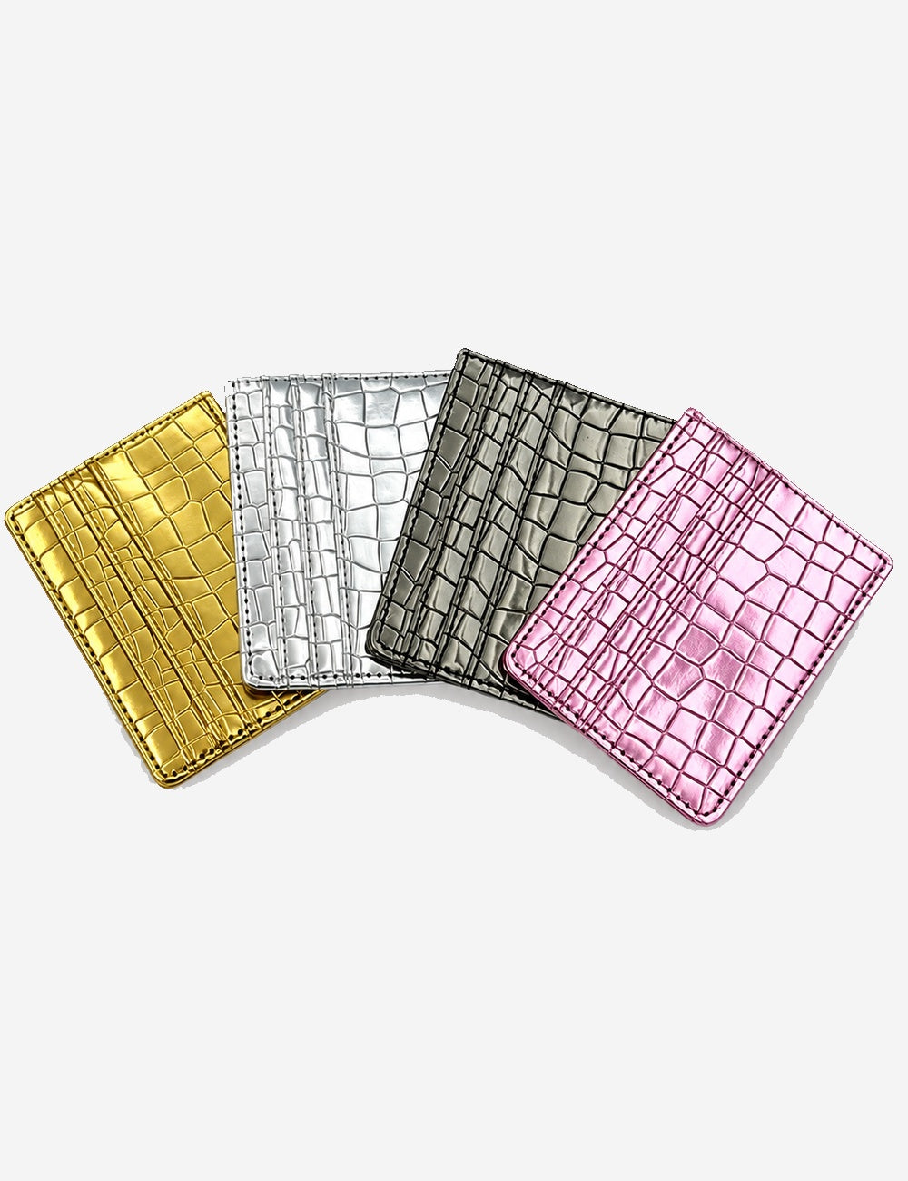 Crocodile Embossed Card Holder - DippedShop Wholesale - #1283