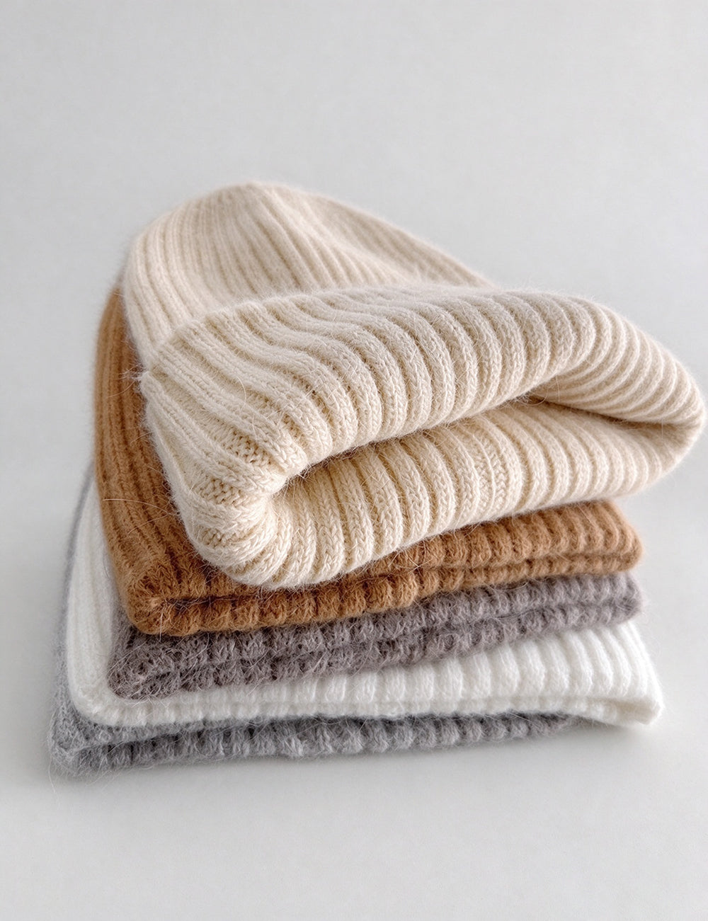 Rib Knit Beanie Hat - DippedShop Wholesale - #3091