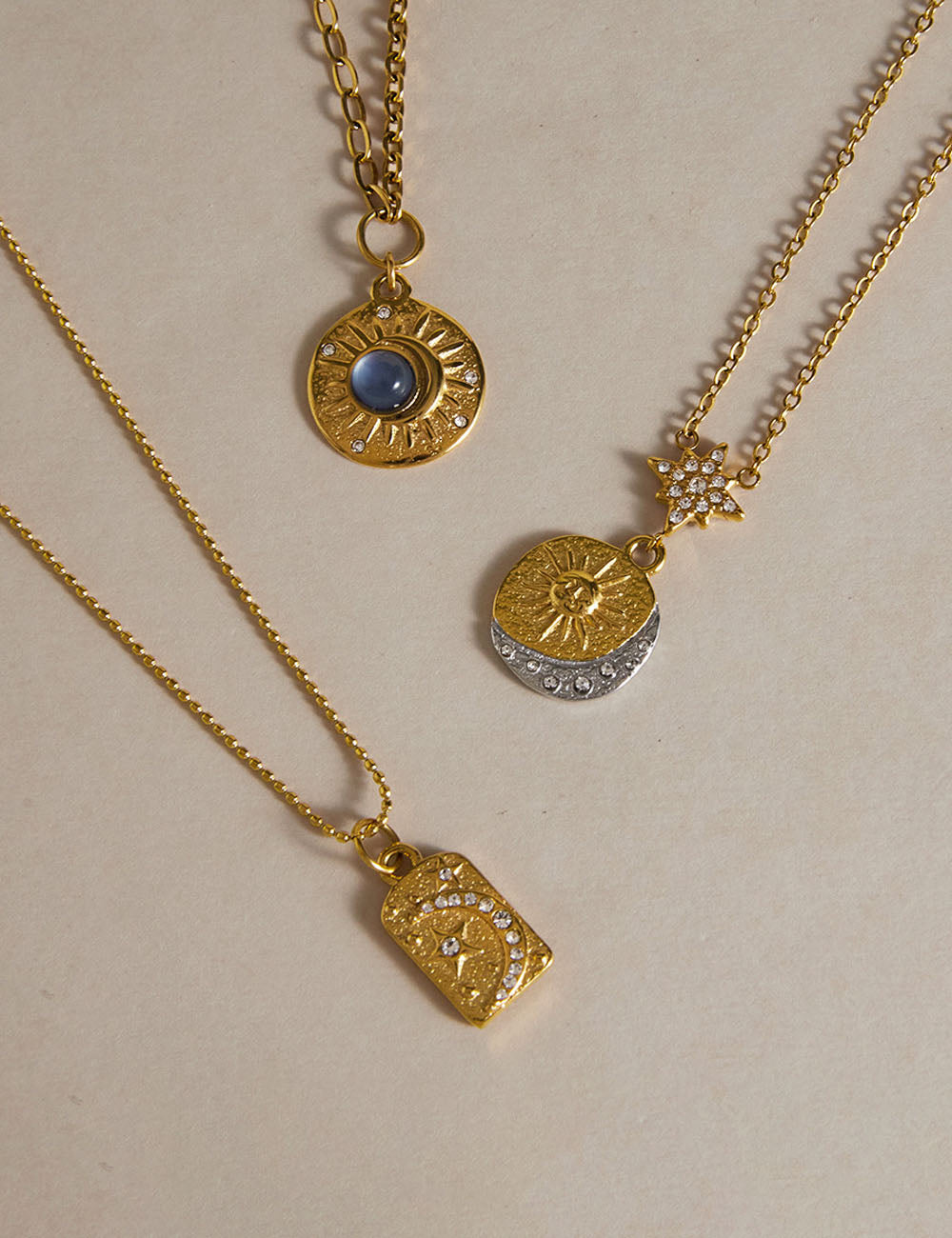 Elegant Disc Sunflower Pendant Choker Necklace 6W6JNC686