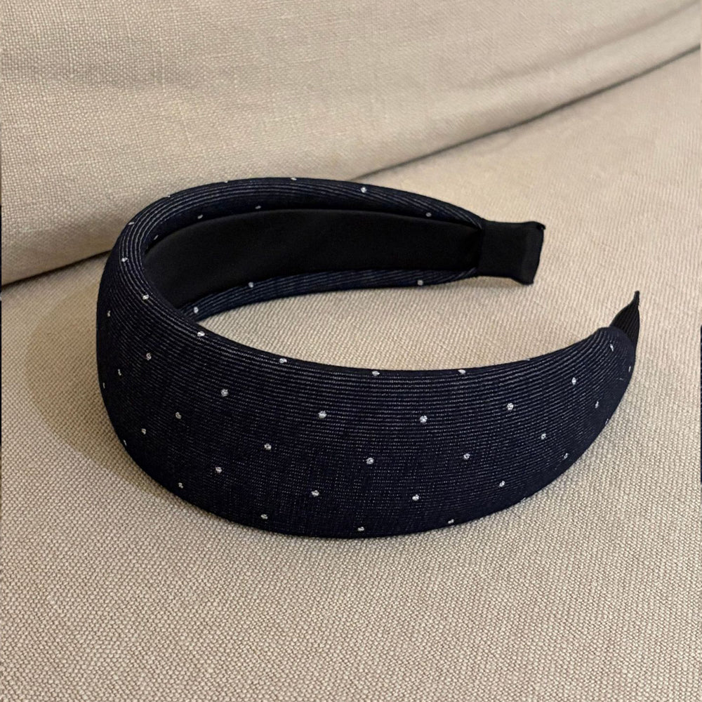 Denim Padded Wide Headband - DippedShop Wholesale - #5491