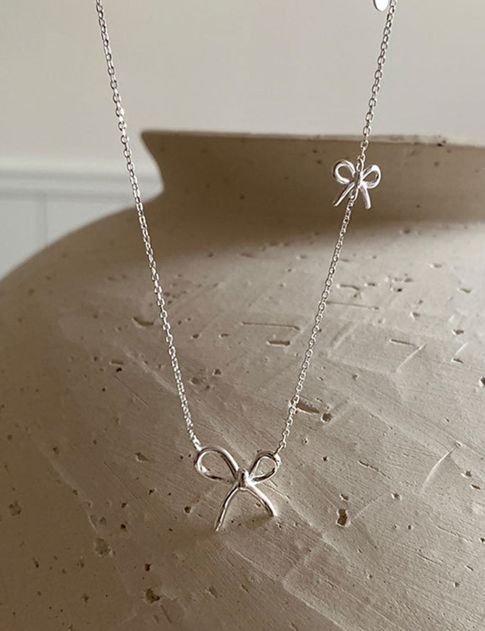 Bow Knot Pendant Necklace - DippedShop Wholesale - #0563