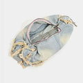 Large Capacity Washed Distressed Shoulder Bags 6W10BBG1341