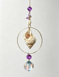 Crystal Prism Seashell Sun Catcher Wind Chime 6H7HLS209