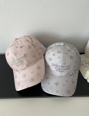 Embroidered Floral Baseball Cap - DippedShop Wholesale - #3539