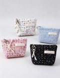 Tweed Cosmetic Bag - DippedShop Wholesale - #7555