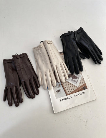 Simple PU Leather Windproof Warm - DippedShop Wholesale - #1363