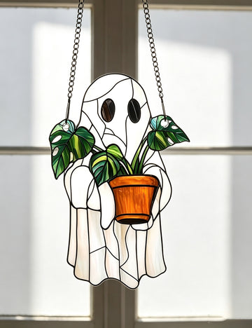 Halloween Ghost Sun Catcher Window Hanging 6H7HLS184