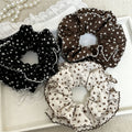 Vintage Double Layer Floral Print Scrunchies 6W6HSR379