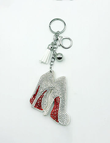 Stylish Rhinestones High Heels Keychain Bag Charm 6W10BBC636