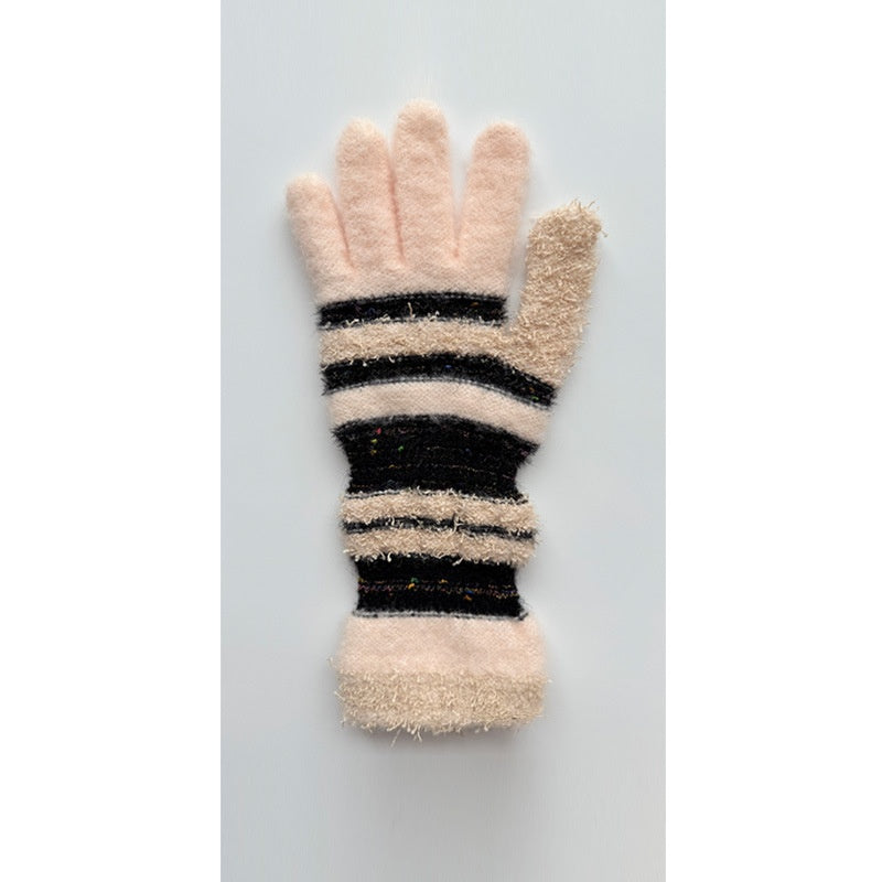 Stylish Color Block Splice Warm Gloves 6W6GLO90