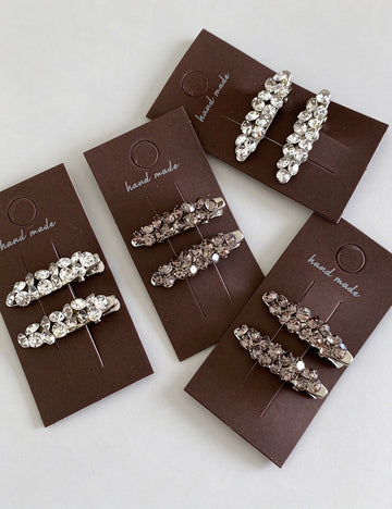 Rhinestone Hair Clips - DippedShop Wholesale - #6739