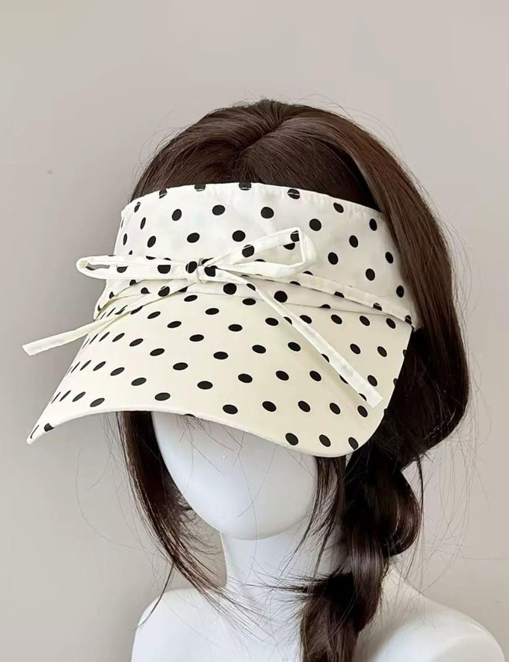 Bowknot Polka Dot Sun Hat - DippedShop Wholesale - #1971
