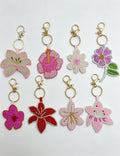 Sweet Handmade Beaded Floral Pendant Keychain 6W10BBC814