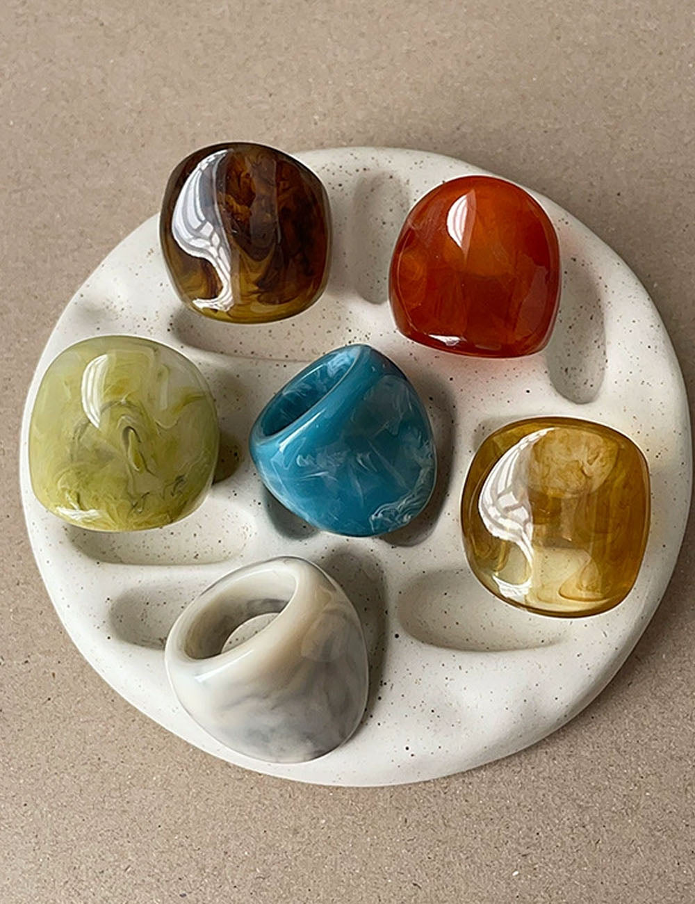 Chunky Resin Ring - DippedShop Wholesale - #2035