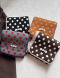 Retro Polka Dots Color Contrast Warm Scarf 6W6NSC65