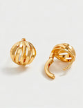 Hollow Ball Hoop Earrings - DippedShop Wholesale - #6723