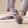 Vintage Thicken Warm Fuzzy Slipper Socks 6W8FSO862