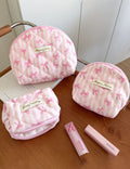 Colorful Polka Dots Quilted Shell Makeup Bag MK2BW6S10BOB123