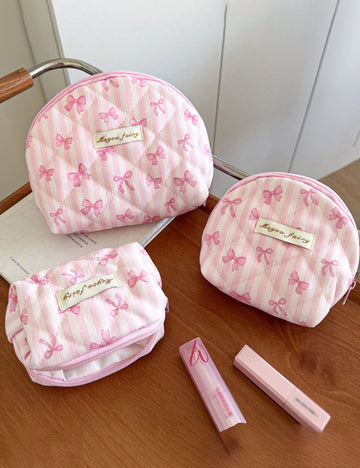 Colorful Polka Dots Quilted Shell Makeup Bag MK2BW6S10BOB123