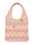 Floral Crochet Shoulder Bag - DippedShop Wholesale - #7251