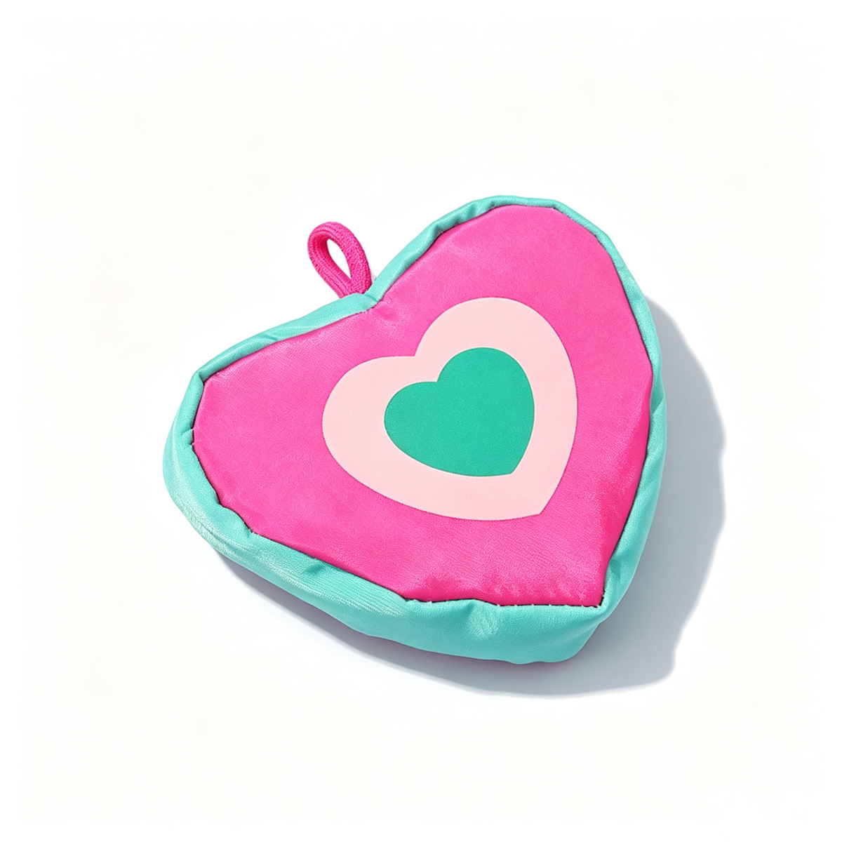Colorful Heart-Shaped Mini Pouch Bag Charm 6W10BBC749