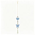 Glitter Heart Butterfly Crystal Prism Hanging Sun Catcher 6H7HLS212