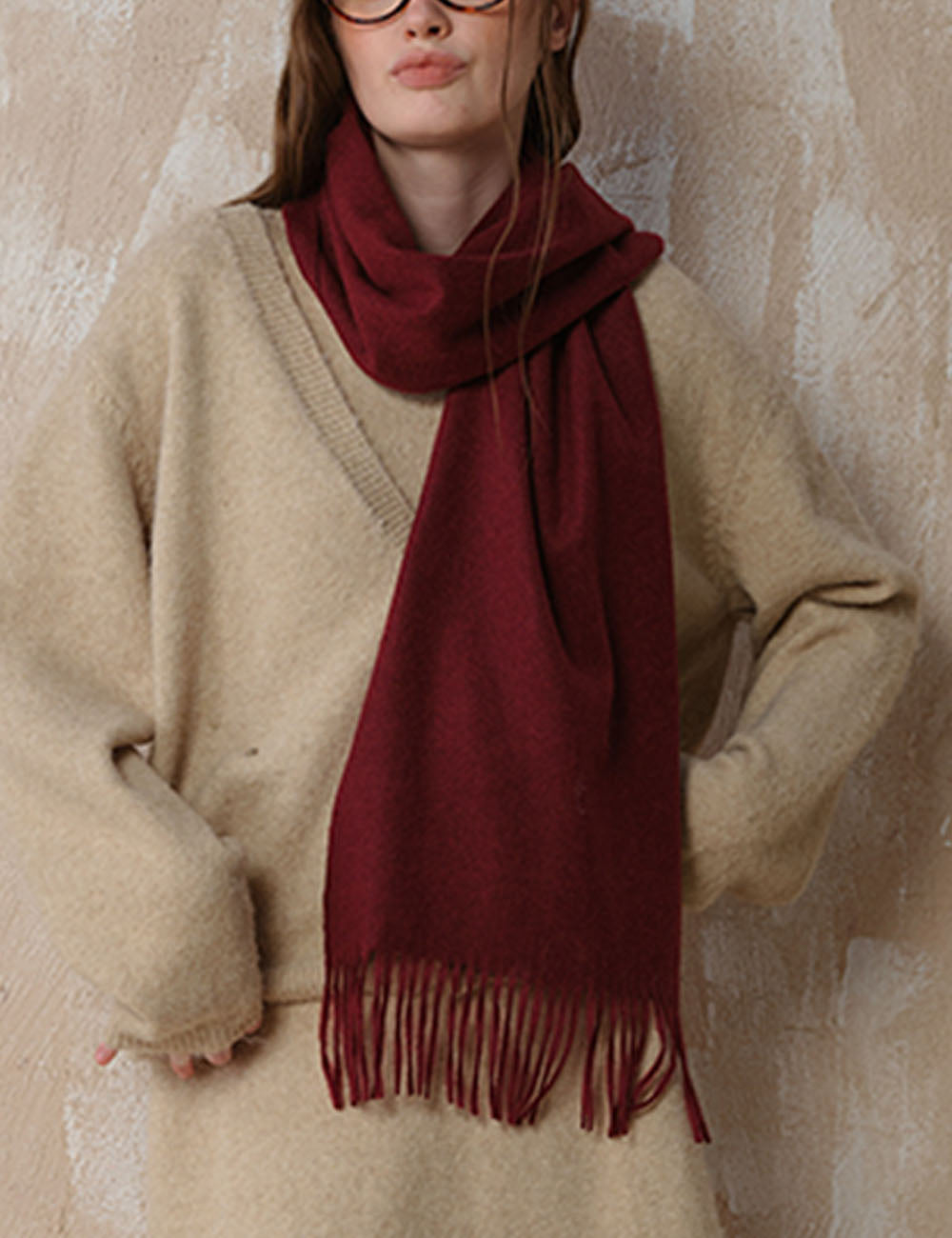 Tassel Wool Scarf - DippedShop Wholesale - #5219