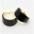 Simple Solid Color Resin Hoop Earrings 6W6JER555