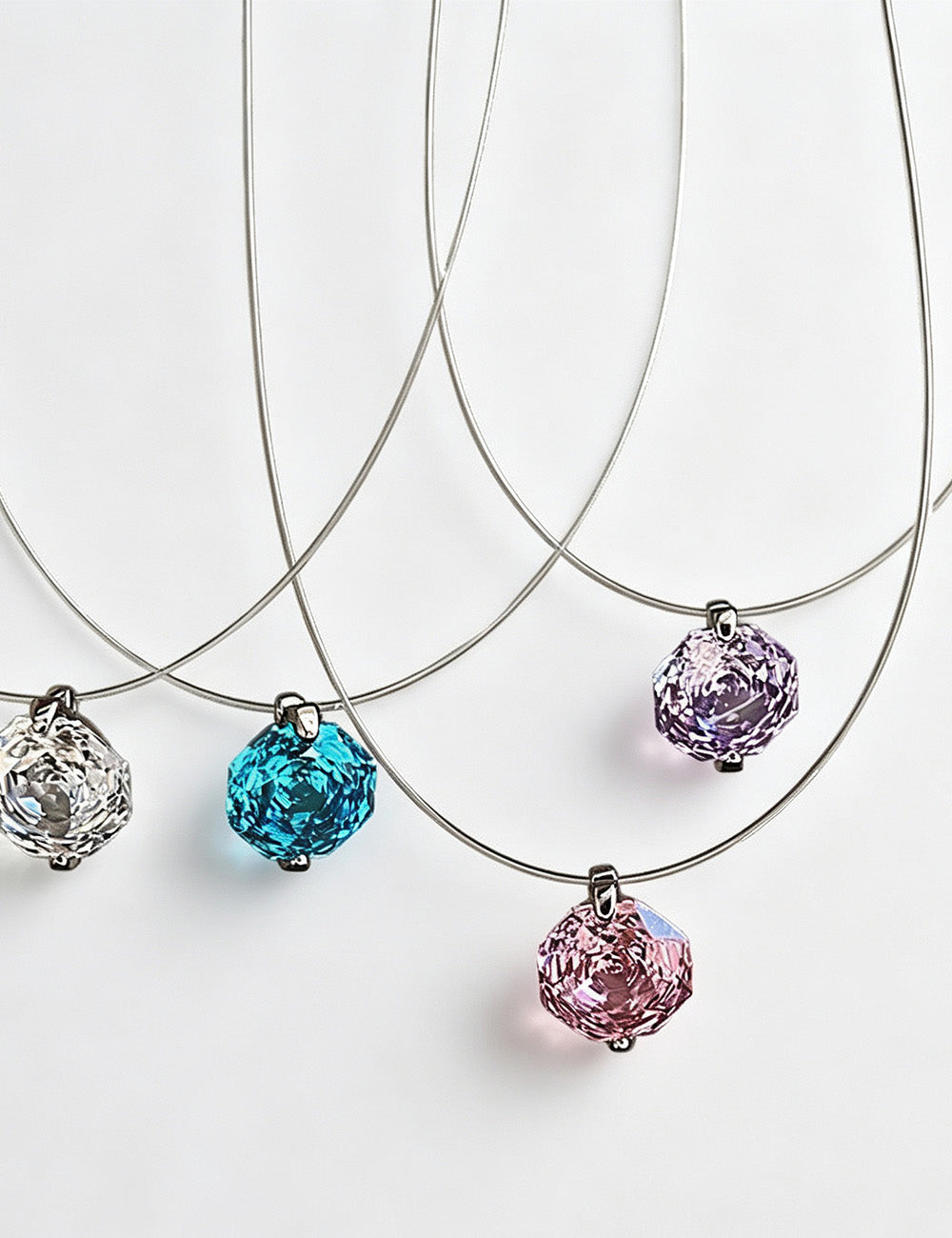 Teardrop Cubic Zirconia Choker Necklace - DippedShop Wholesale - #9715