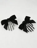 Vintage Bowknot Skeleton Hand Duckbill Hair Clip 6W6HCP1315
