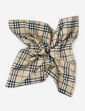 Vintage Plaid Print Square Hair Scrunchies 6W6HSR334