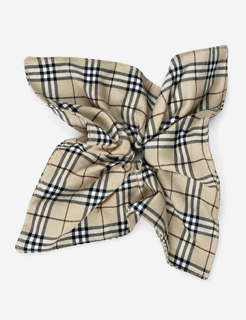 Vintage Plaid Print Square Hair Scrunchies 6W6HSR334